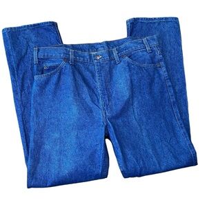 Levis 549 Denim Jeans 40 Leather Tab Vintage 80s  Made In USA Medium Wash Blue